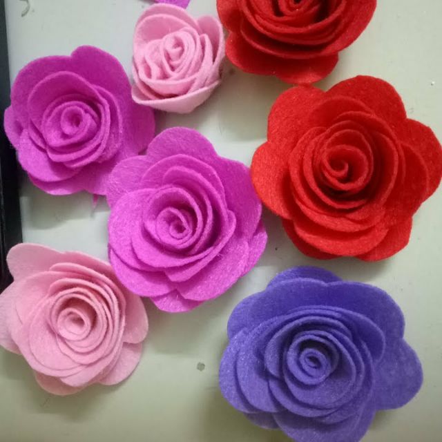10 hoa hồng vải nỉ