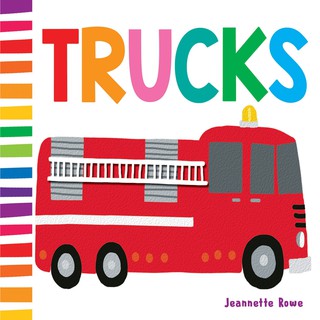 Sách Jr Baby Board Books Trucks - Tìm Hiểu Về Xe Cộ