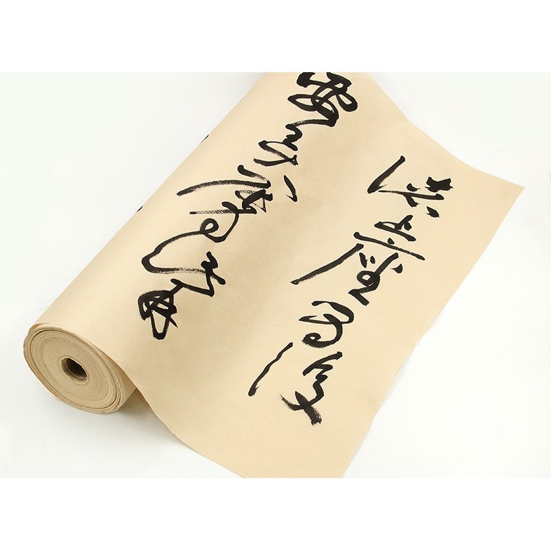 Cuộn giấy xuyến chỉ  màu cổ viết thư pháp, vẽ tranh thủy mặc dài 100m