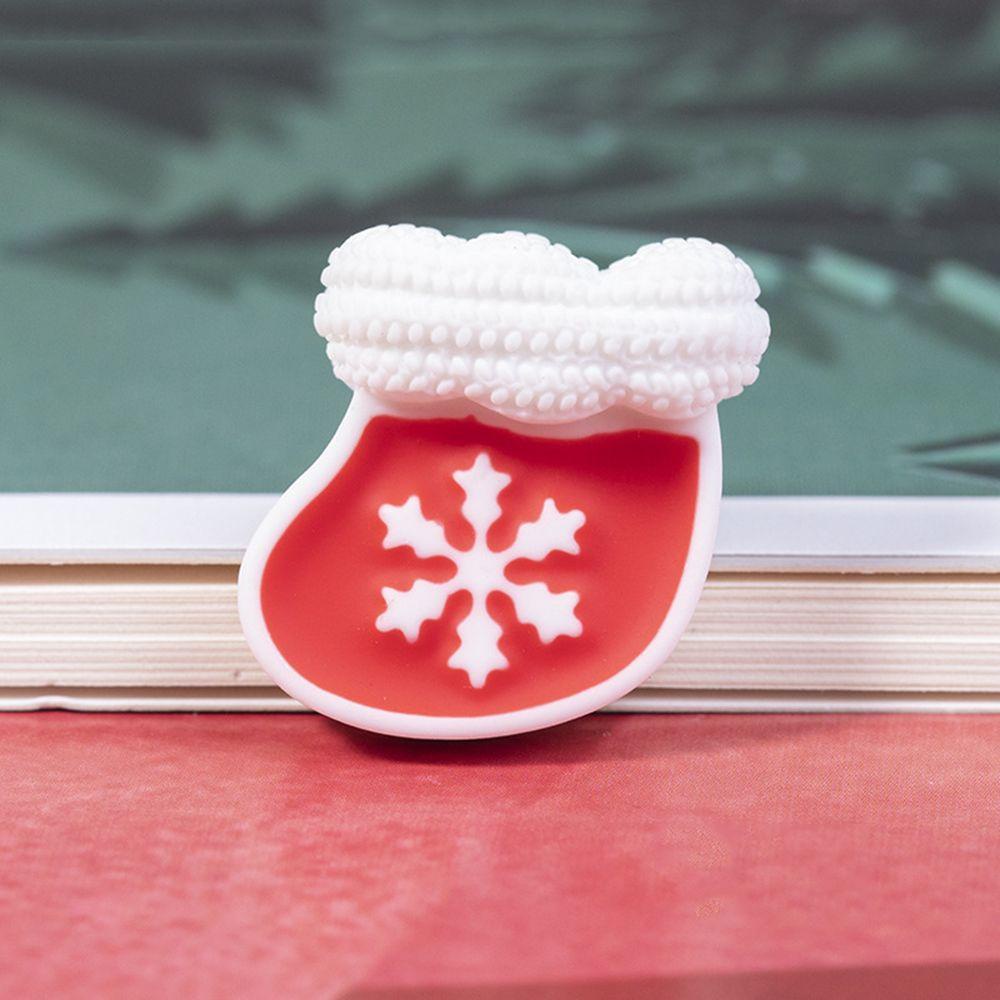 WATTLE 10Pcs/Set Christmas Small Pendant Craft Kit New Year Miniature Ornament Phone Case Decoration