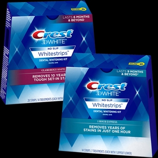 Miếng dán trắng răng Crest 3D White Mỹ các loại