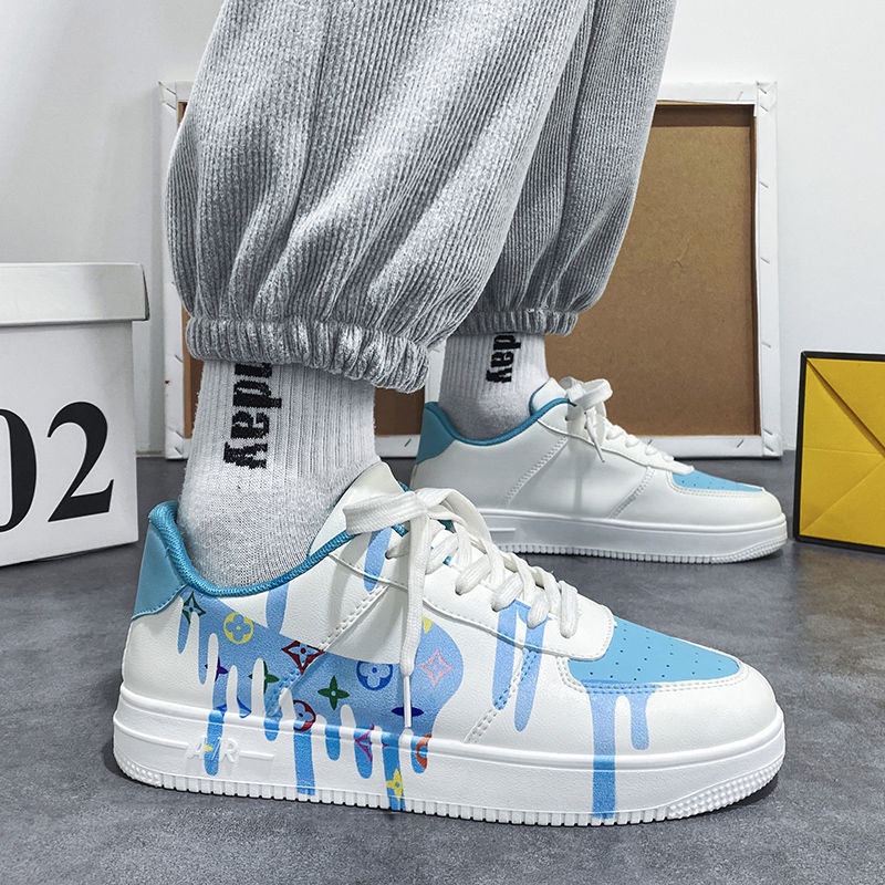 2023 Mới Của Nam Giới Màu Trắng Thoải Mái Nhẹ Nhàng Thời Trang Chống Mài Mòn Giày Trượt Ván