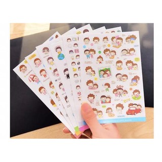 set 4 tấm sticker nhiều hình