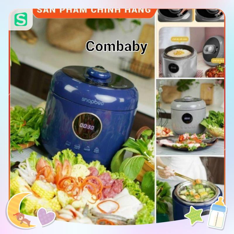 Nồi áp suất đa năng SnapBee Queen S45 hầm hấp chiên xào lẩu nấu cháo 4.5L màu xanh