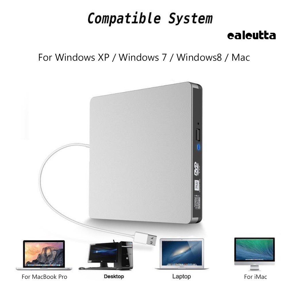 Đầu Đọc Đĩa Dvd-Rom Cd-Rw Dvd-Rw Kết Nối Usb 3.0 Cho Laptop Pc