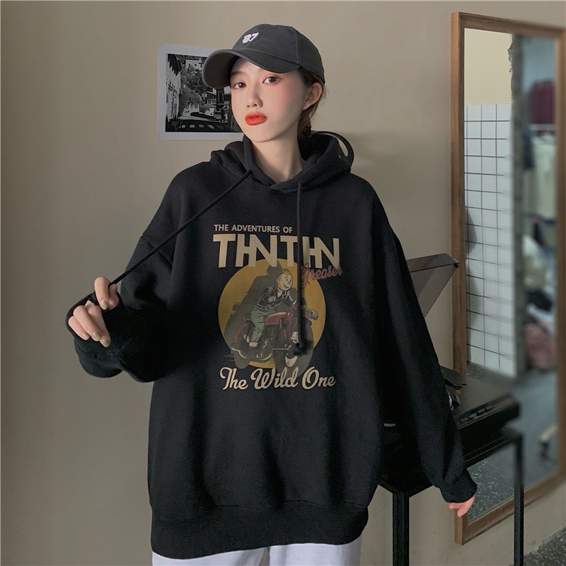 Áo Hoodie Nam Nữ Tin Tin Chạy Xe Có Ảnh Thật + Video Tự Chụp - Áo Thu Đông Chất Nỉ Mềm Mịn Hottrend 2021 Unisex X.Store