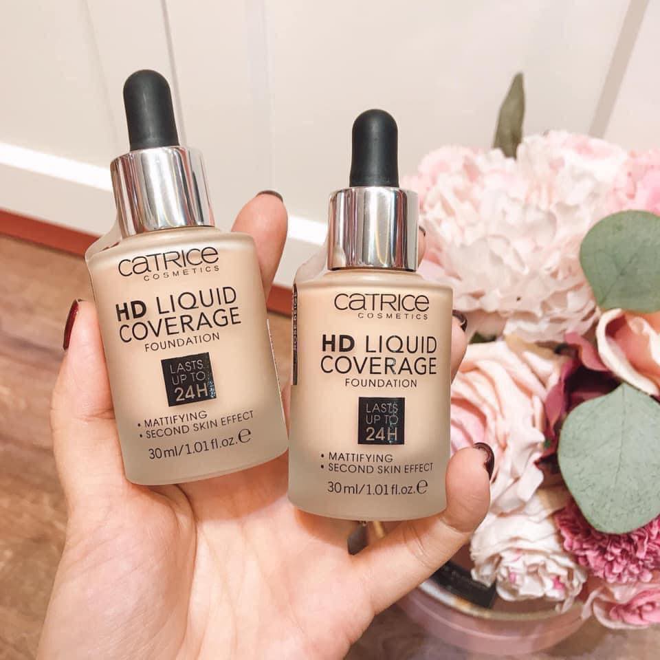 ĐỦ TONE - Kem Nền Catrice HD Liquid Coverage 24H - PHẤN NỀN, KEM LÓT KIỀM DẦU, ĐỘ CHE PHỦ CAO