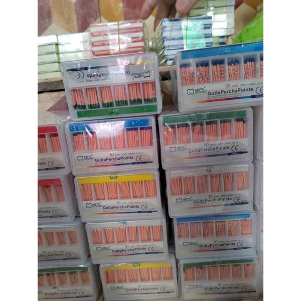 Gutta máy, côn chính độ thuôn 4%, 6% gutta nha khoa