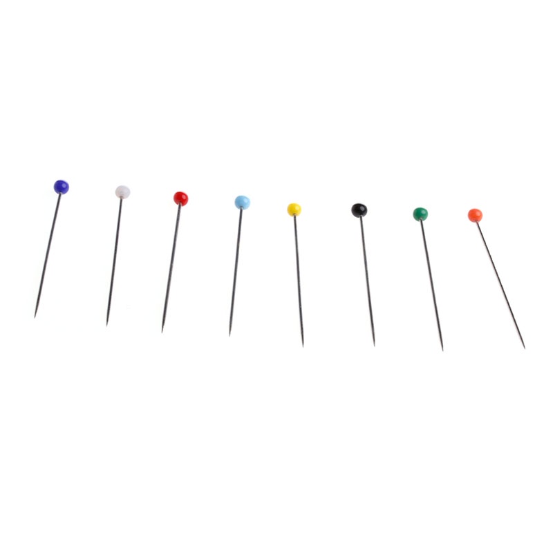 Set 100 kim ghim đầu tròn nhiều màu sắc dùng trong may mặc