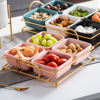 (có hàng) Khay mứt tết , bánh kẹo Gốm sứ Ceramic phong cách nhật bản