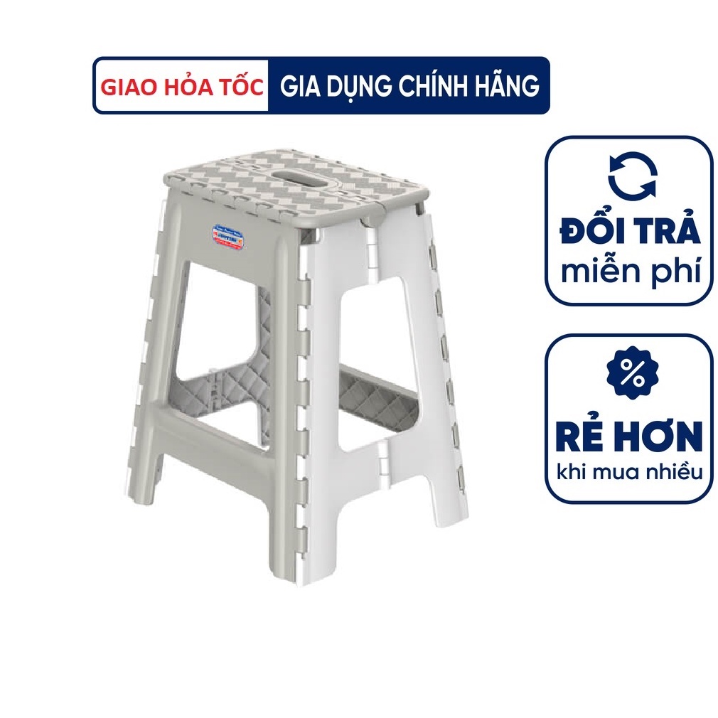 GHẾ NHỰA XẾP CAO DUY TÂN-Kích thước 33,7 x 29,2 x 42,4 cm