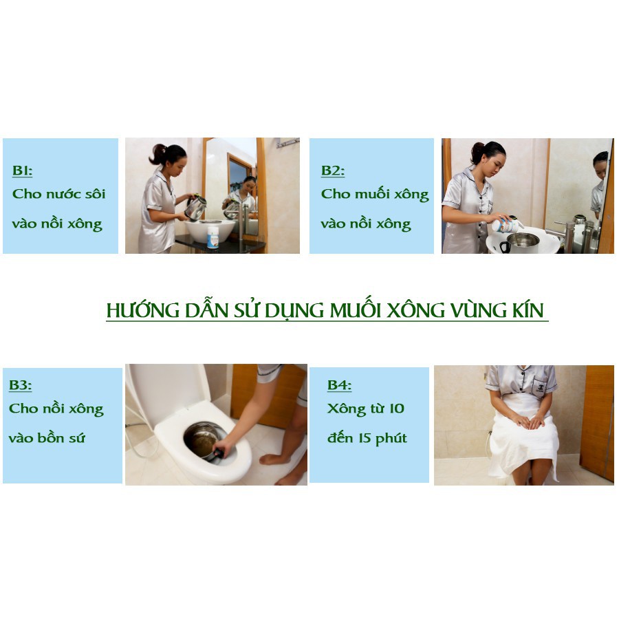 MUỐI XÔNG VÙNG KÍN SAU SINH BẢO NHIÊN