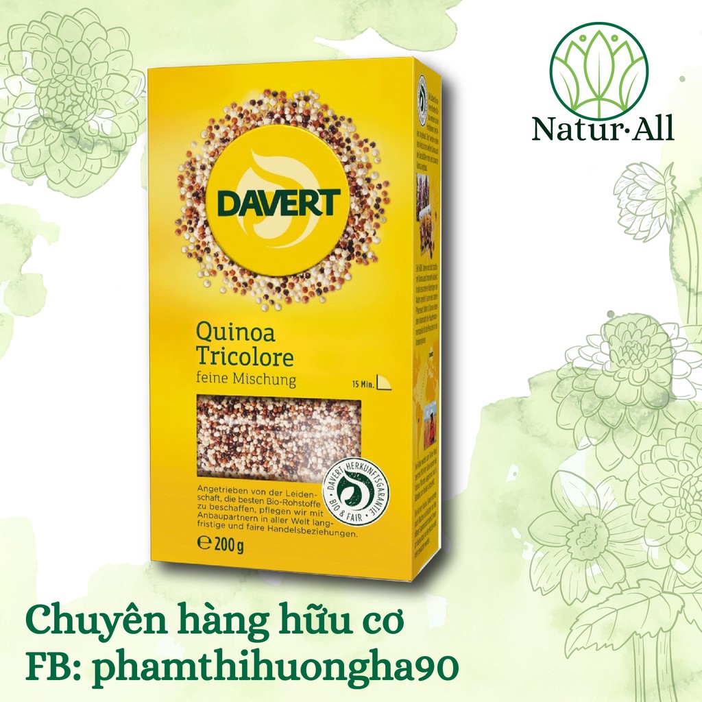 Hạt Quinoa (diêm mạch) Davert hữu cơ 200gr