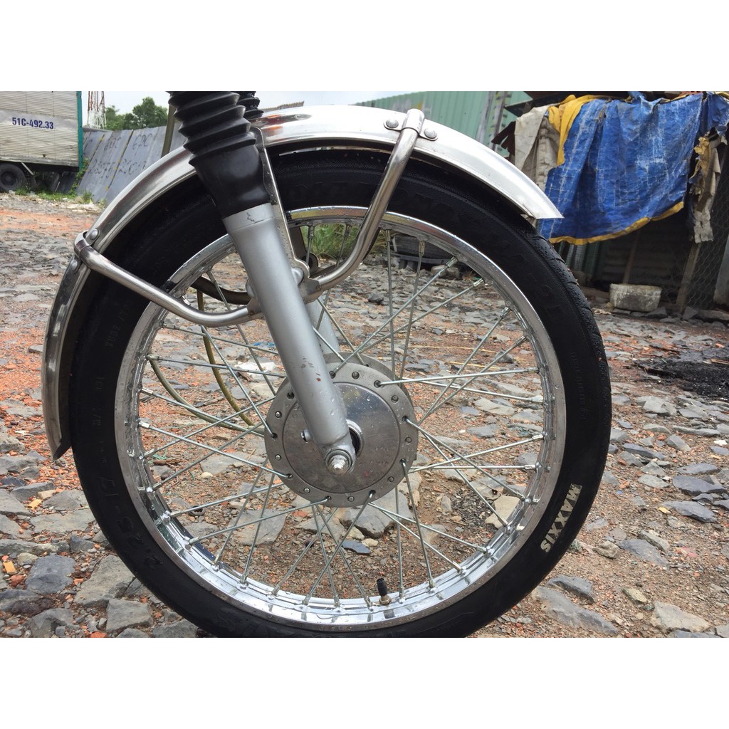Cặp dè trước sau cho xe honda 68 bằng inox