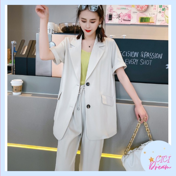 Áo blazer CỘC TAY ngắn 1 lớp khoác ngoài ulzzang, áo Blazer kiểu vest 1 lớp TAY NGẮN nhiều màu kiểu dáng Hàn Quốc | BigBuy360 - bigbuy360.vn
