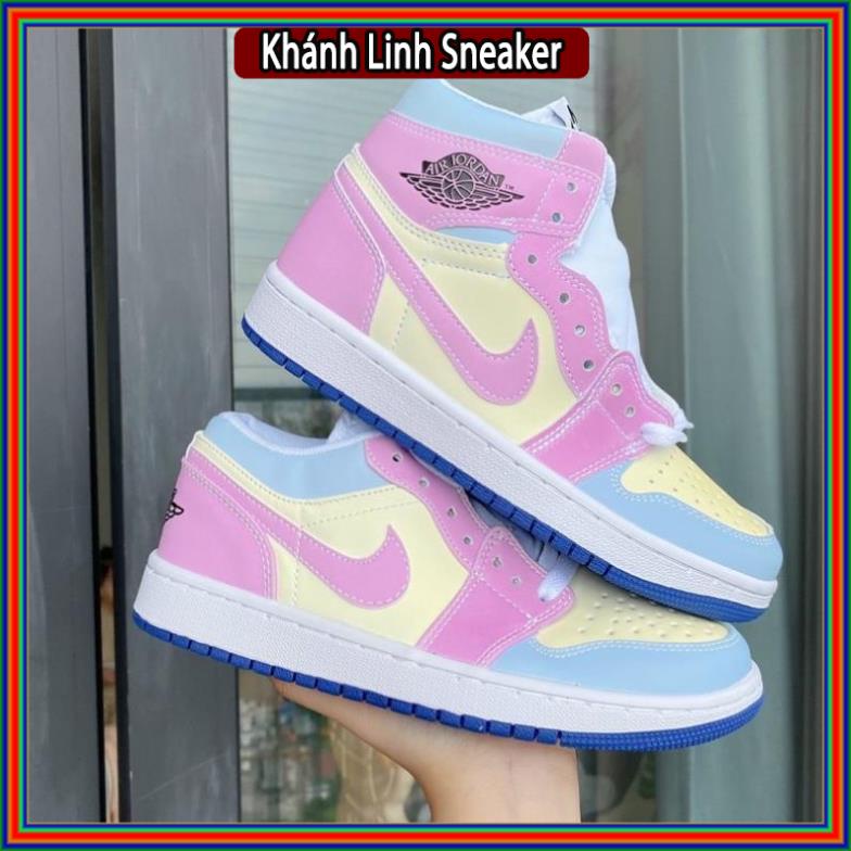 Giày thể thao Jordan đổi màu UV cổ cao cổ thấp cực hot, Giày sneaker JD1 đổi màu khi ra nắng nam nữ mới nhất 2021