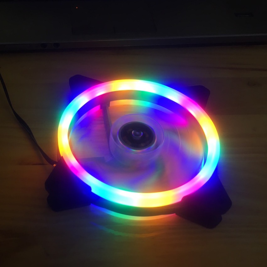 Fan case LED 12 cm Cao Cấp. Fan tản nhiệt. trang trí cho case máy tính, pc gaming