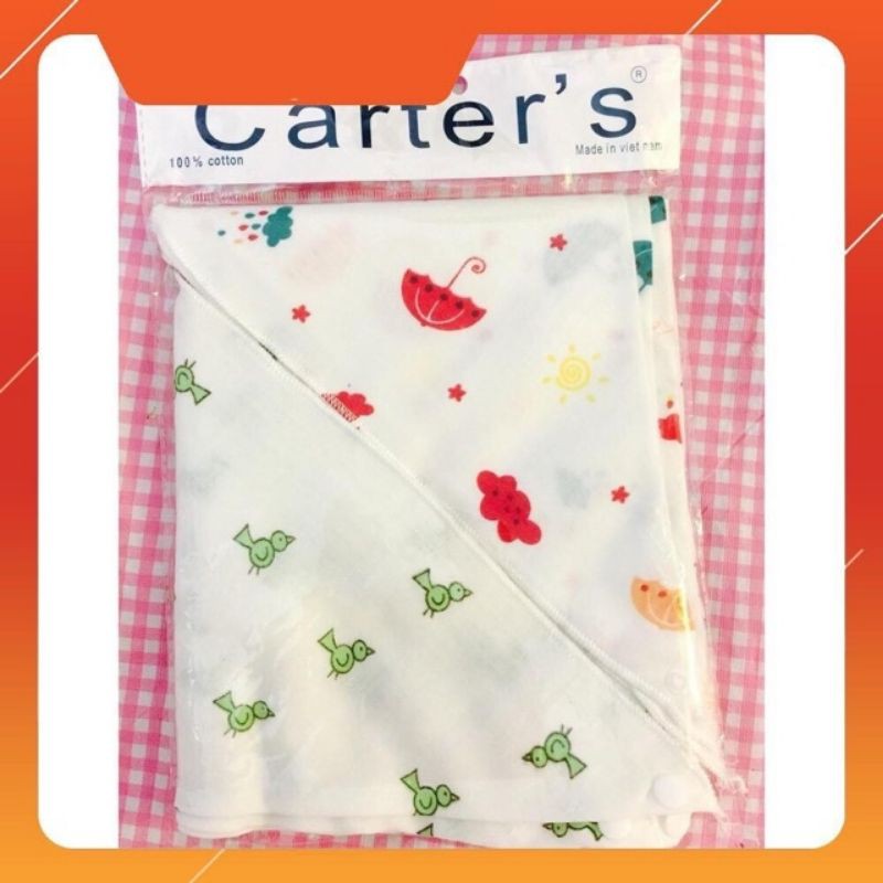 Khăn yếm xô cúc bấm cho bé