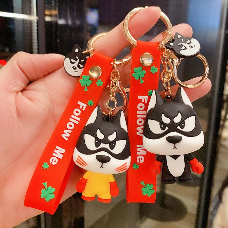 Móc khóa hình chú chó husky dễ thương làm quà tặng