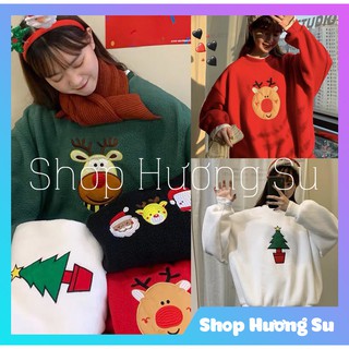 Áo Sweater NOEL - Áo ulzzang nỉ form rộng Hàn Quốc (4 màu) (A1)- HươngSu-(PVN774)