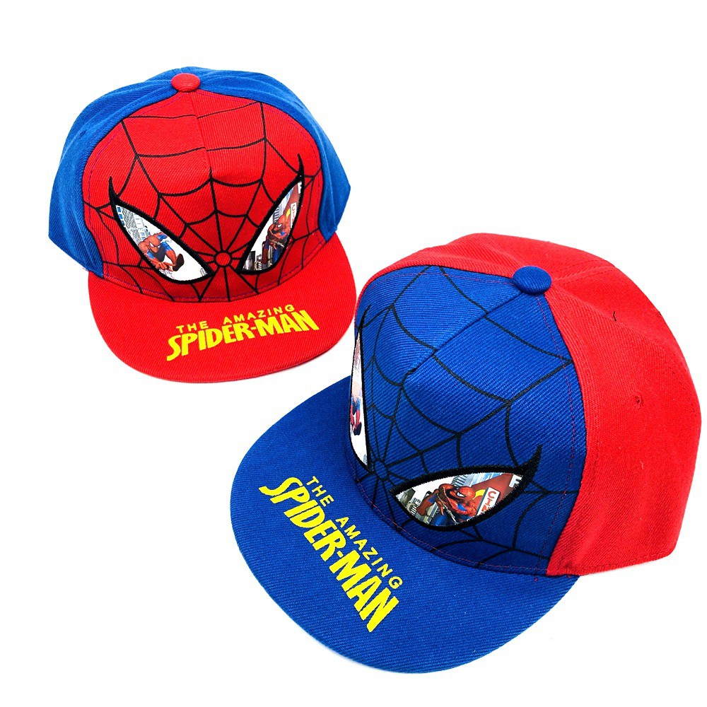 MŨ NÓN TRẺ EM HIPHOP SNAPBACK NGƯỜI NHỆN SPIDERMAN CHO BÉ TRAI