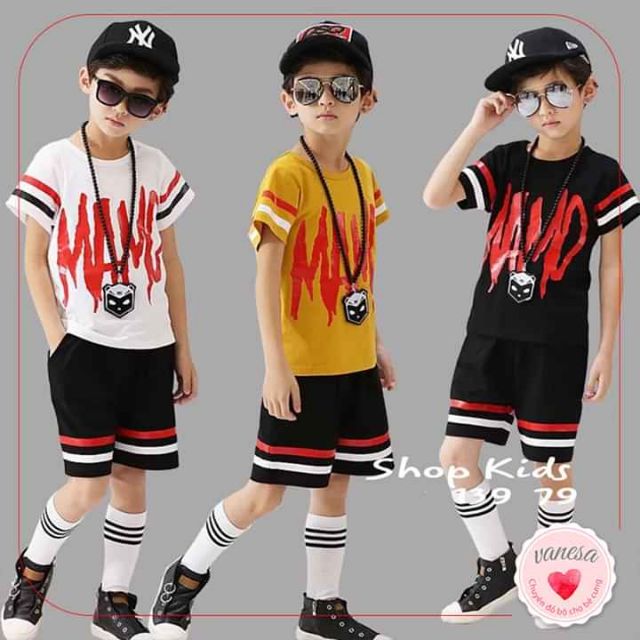 Bộ bé trai hip hop