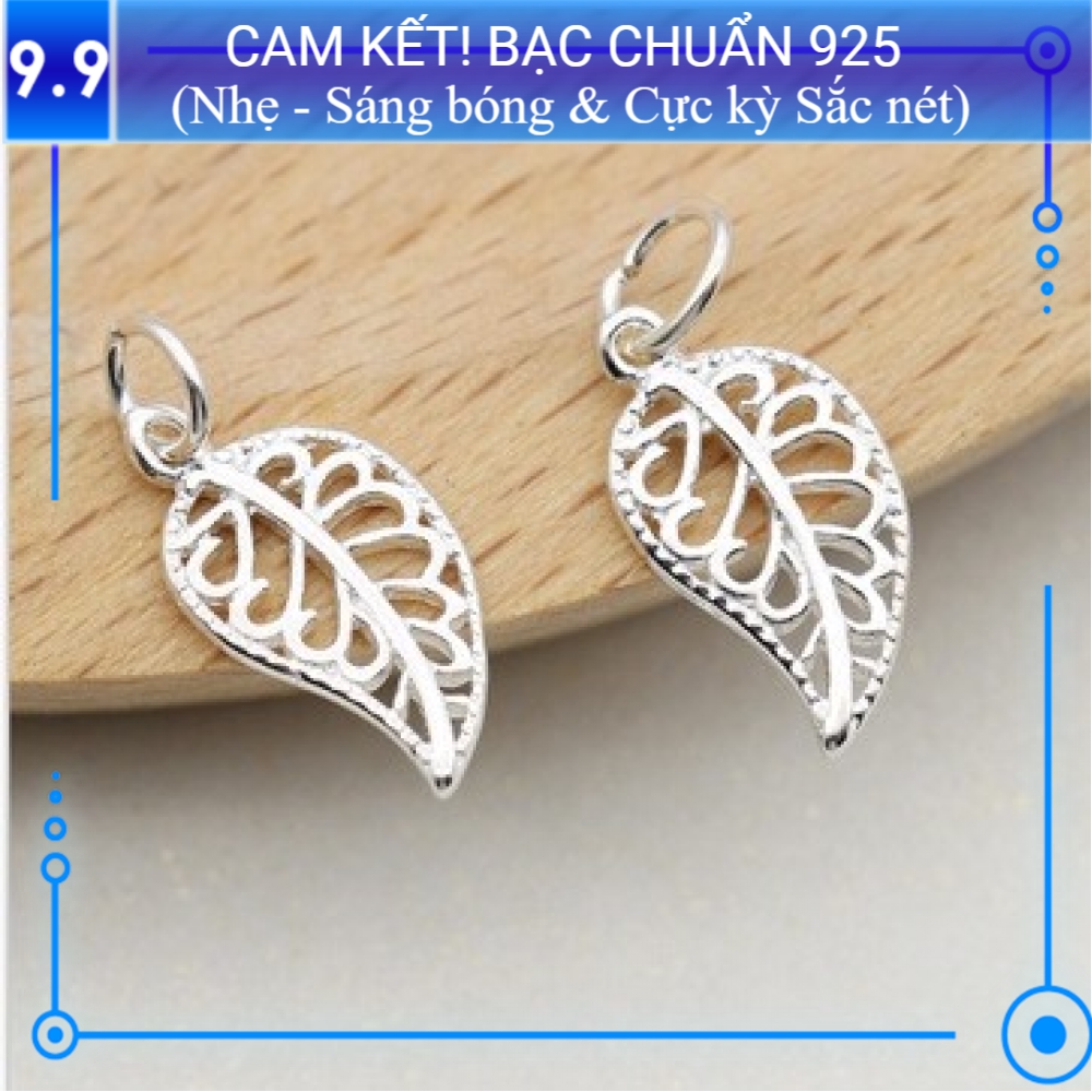 Charm bạc s925 Lá (Kiểu 1) AH142