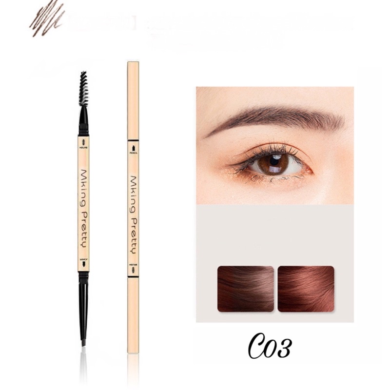 ✨New Arrival✨Chì kẻ lông mày MKING PRETTY bền màu không thấm nước với 3 màu tùy chọn✨ | BigBuy360 - bigbuy360.vn