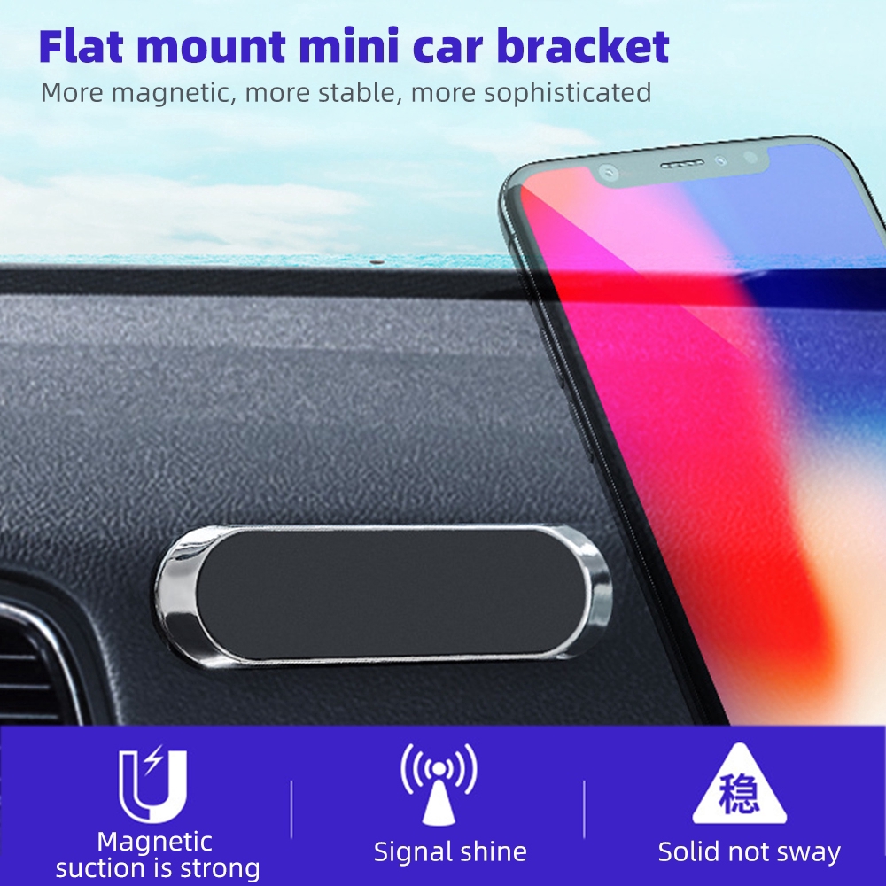 Đế giữ điện thoại nam châm hình dải dây mini gắn trên xe hơi tiện lợi