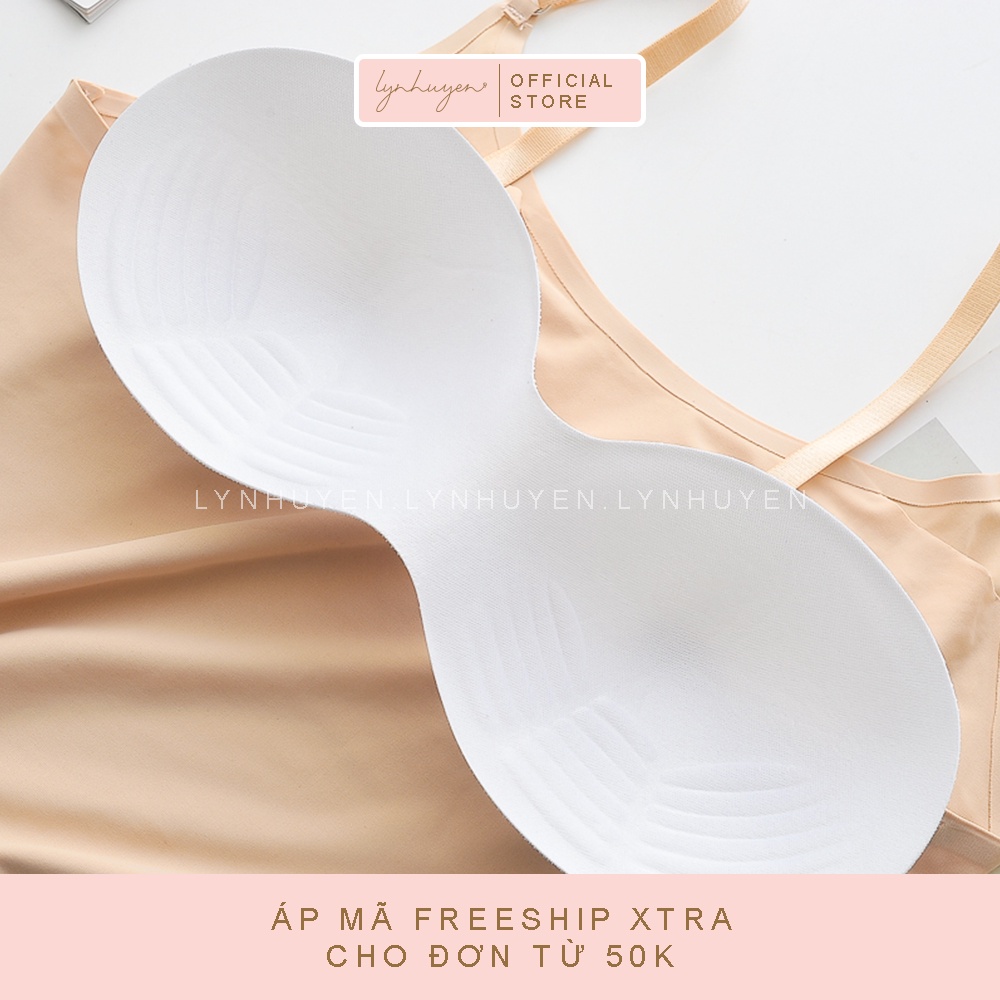 Áo 2 Dây Nữ Su Trơn Có Mút Ngực Croptop Lynhuyen A008