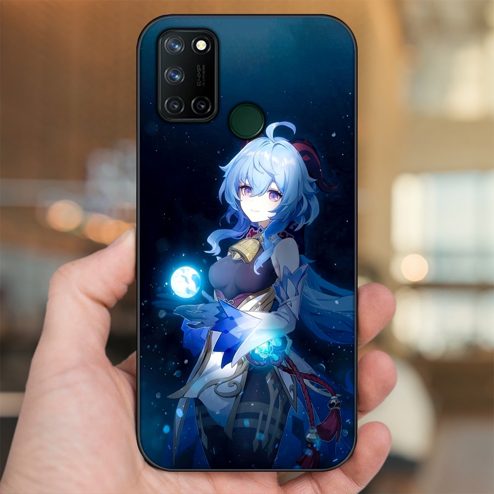 Ốp lưng Realme C17, 7i viền đen in hình Ganyu Genshin Impact