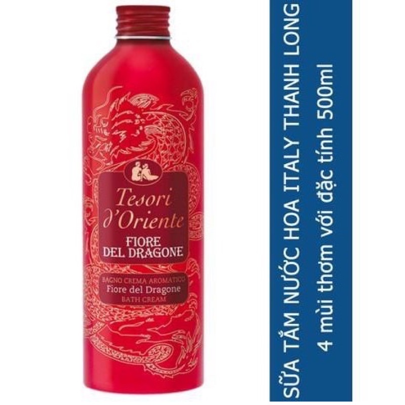 Sữa tắm xích Ý Tesori D’Oriente chai nhôm đủ mùi 500ml