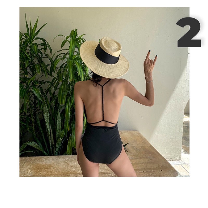 [SIÊU RẺ] M07 Bikini ullzang hotgirl sexy xẻ ngực 2 dây phối nhiều kiểu đen cá tính hè biển 2021 | BigBuy360 - bigbuy360.vn