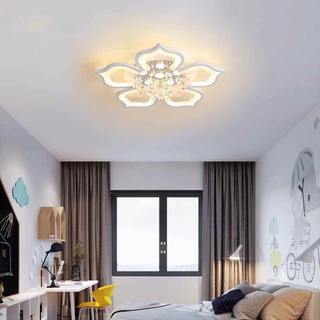 Đèn Ốp Trần Phòng Khách Hoa Sen ĐÈN TRANG TRÍ SIÊU RẺ 5 Cánh 3 Chế Độ Ánh Sáng