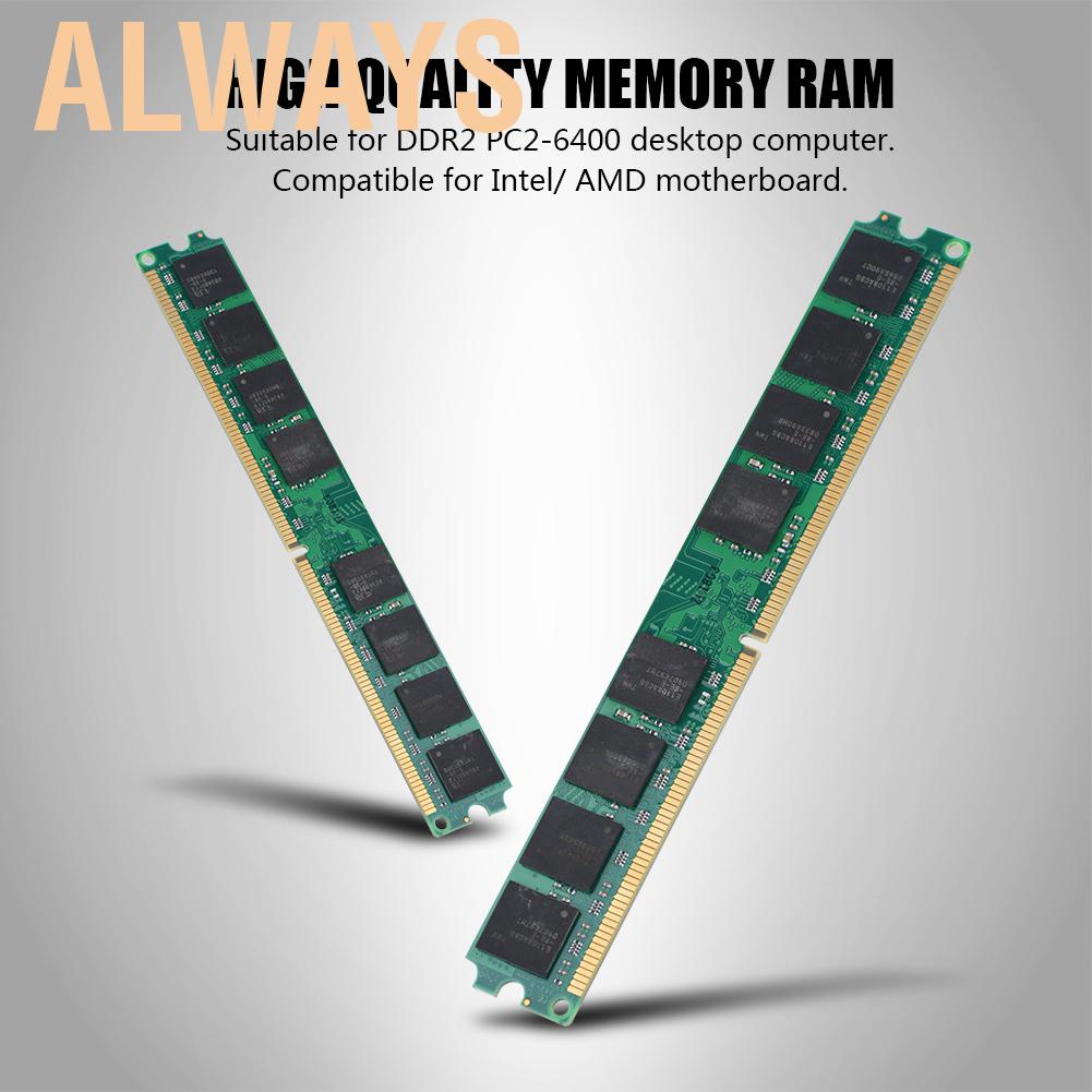 Bộ Nhớ Ram Ddr2 2G 800Mhz Pc2-6400 Cho Máy Tính