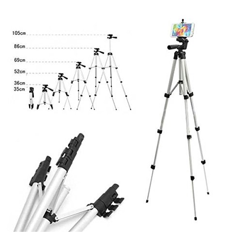 Tripod Ba Chân DK-3888, Tặng Remote Kết Nối Bluetooth - Dùng Cho Máy Ảnh Và ĐT - Tripod Bằng Nhôm 1M - Bảo Hành 6 Tháng