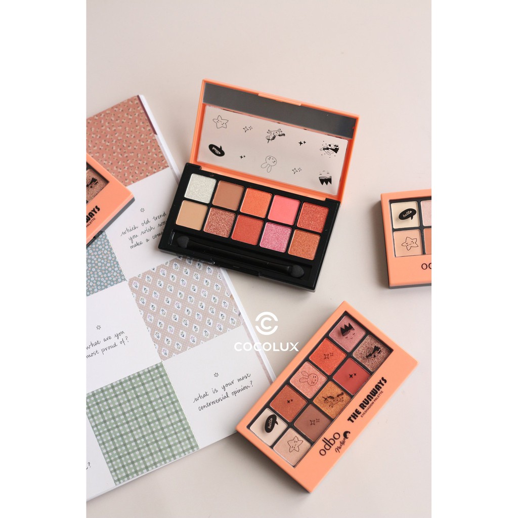 Phấn Mắt 10 ô Odbo The Runways Collection-[Cocolux] | BigBuy360 - bigbuy360.vn