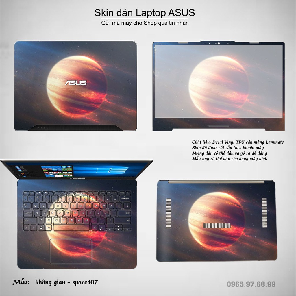 Skin dán Laptop Asus in hình không gian _nhiều mẫu 18 (inbox mã máy cho Shop)