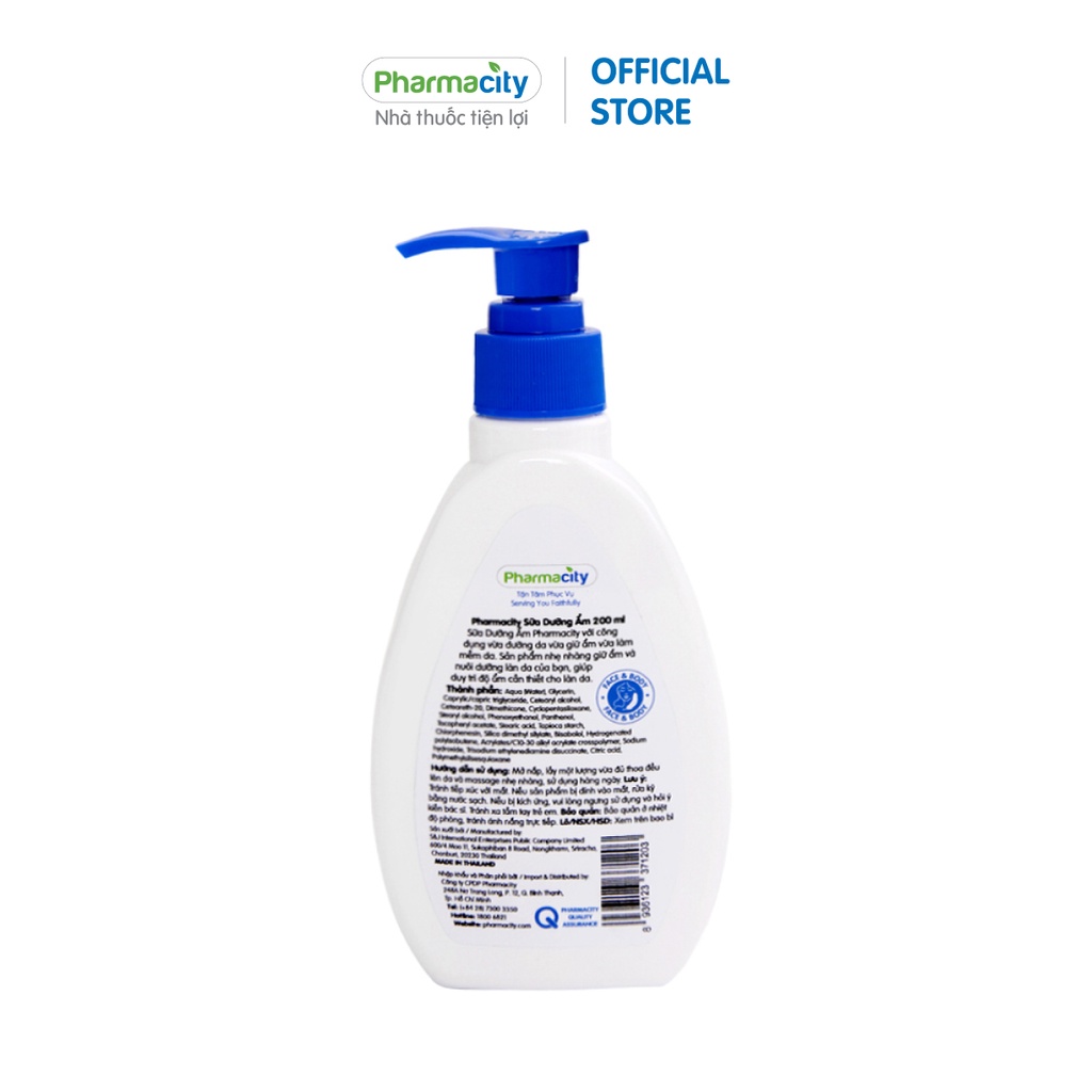 Sữa dưỡng ẩm Pharmacity Sensitive Skin Moisturizing Lotion 200ml
