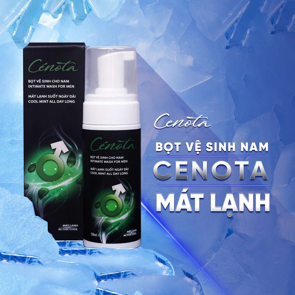 Bọt Vệ Sinh Cho Nam Cenota , Dung dịch vệ sinh nam giới Mát Lạnh & Sạch Sâu 150ml,