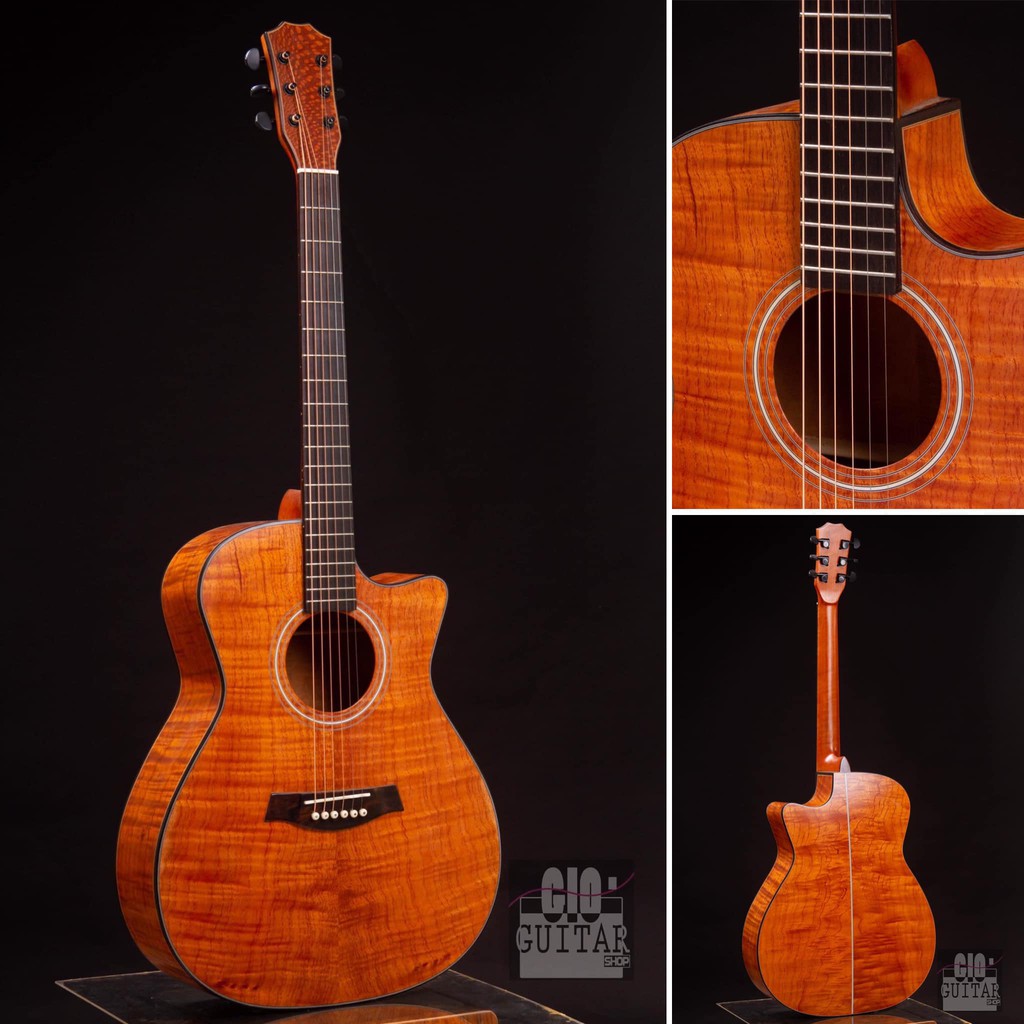 Đàn Guitar acoustic Guitar Gỗ Hồng Đào Nu Handmade