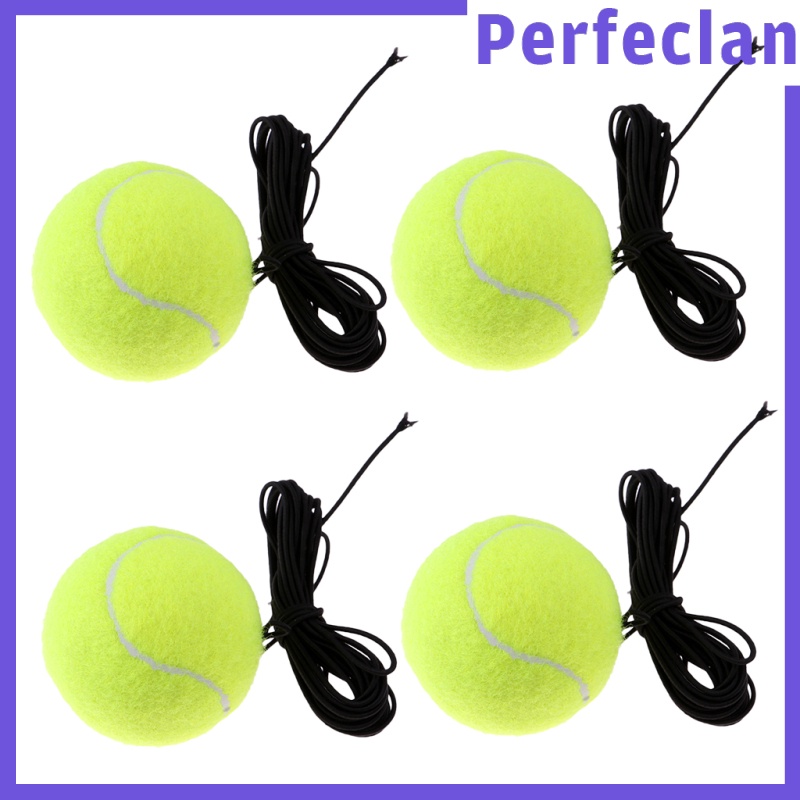 Set 4 Quả Bóng Tennis Cao Su Kèm Dây Dùng Để Luyện Tập Trong Nhà