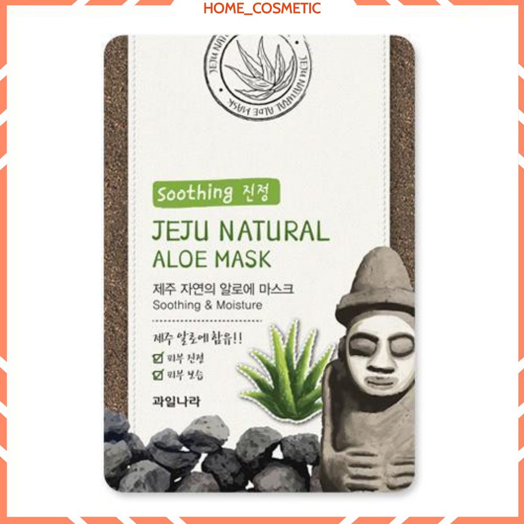 Mặt nạ Lô hội Welcos Jeju Natural Aloe Hàn Quốc Bộ 10 miếng