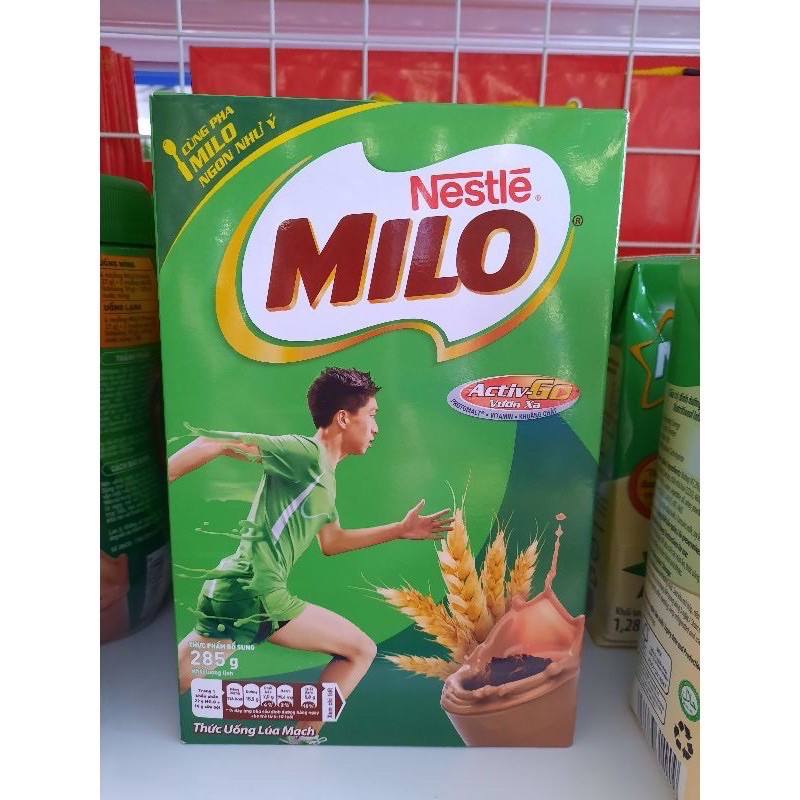 Sữa bột Milo hộp giấy hộp 285g