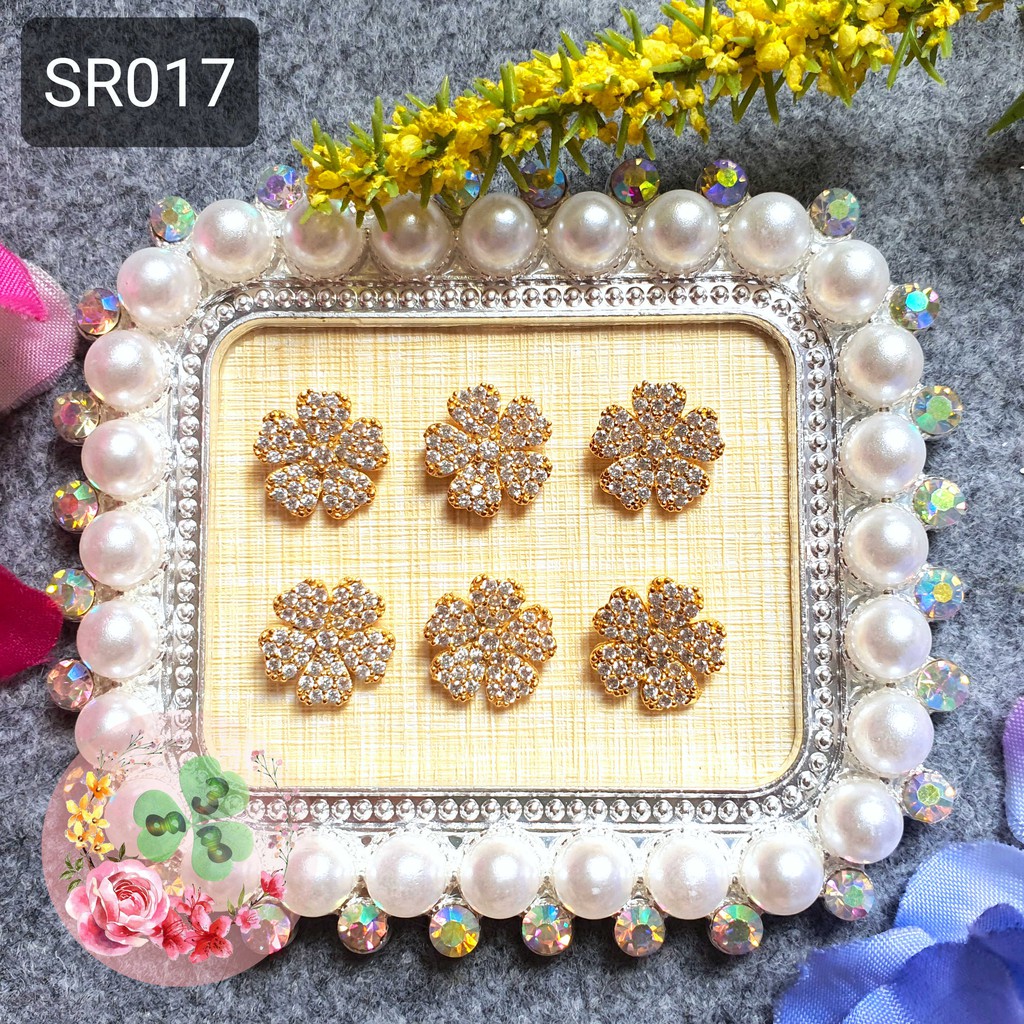Mã SR017 . Charm kim loại dòng cao cấp đính đá trang trí móng siêu xinh.