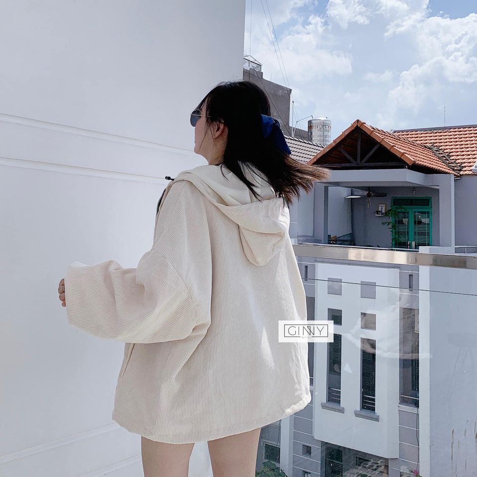 Áo khoác nhung tăm hình kem siêu đẹp hình chụp thật | BigBuy360 - bigbuy360.vn