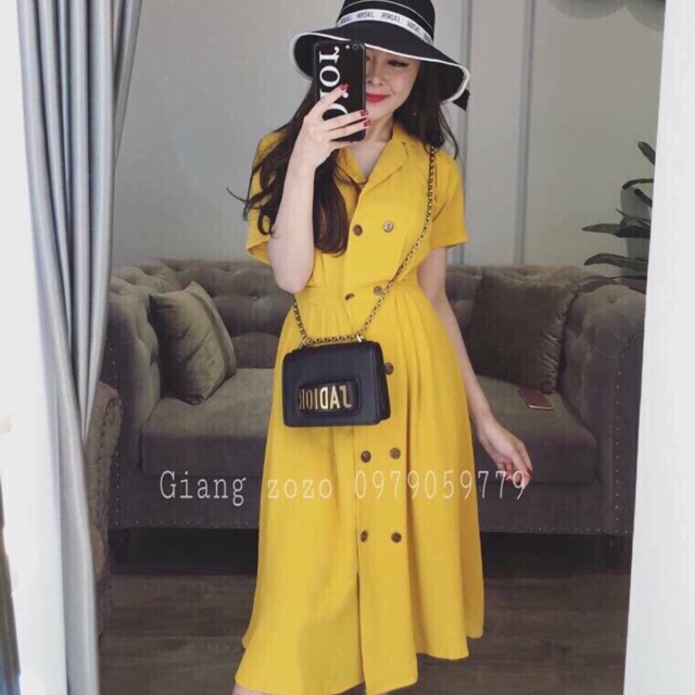 Váy đũi cổ vest