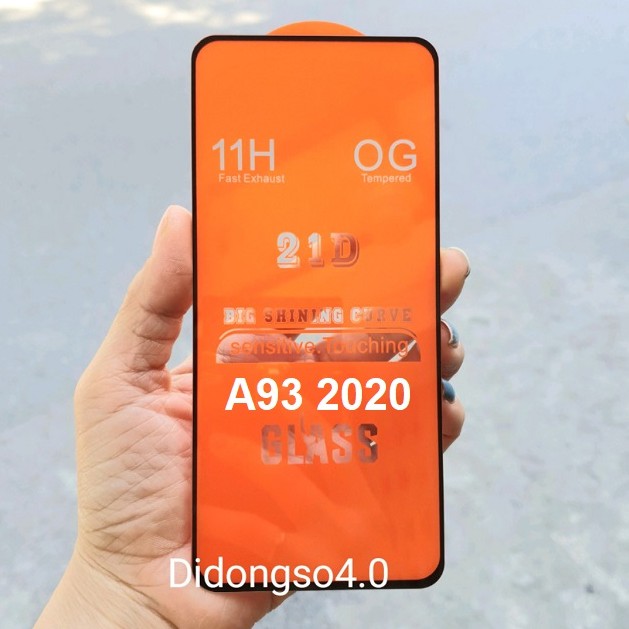 Kính cường lực full màn full keo OPPO A93 chống va đập