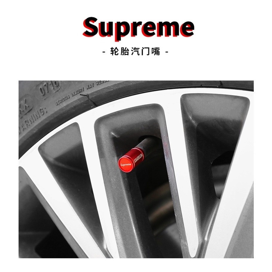 Nắp Van Bánh Xe Bằng Nhôm Hình Quái Vật Supreme Độc Đáo