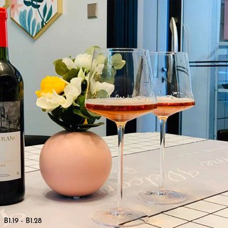 Ly uống rượu vang pha lê set 2 ly